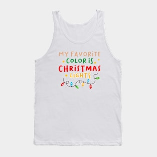 My Favorite Color is Christmas Lights Tank Top